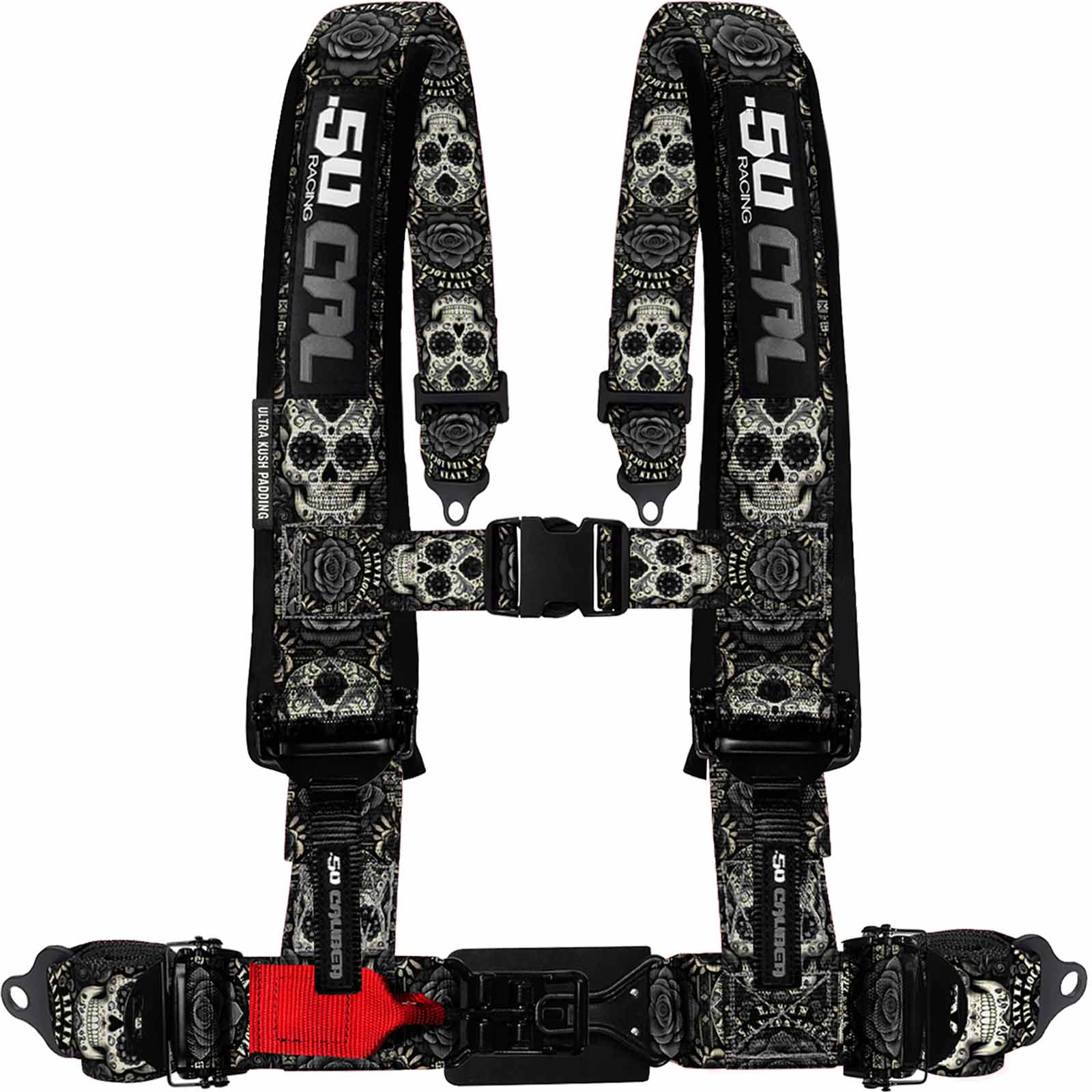 Black Sugar Skull 4 Point Harness