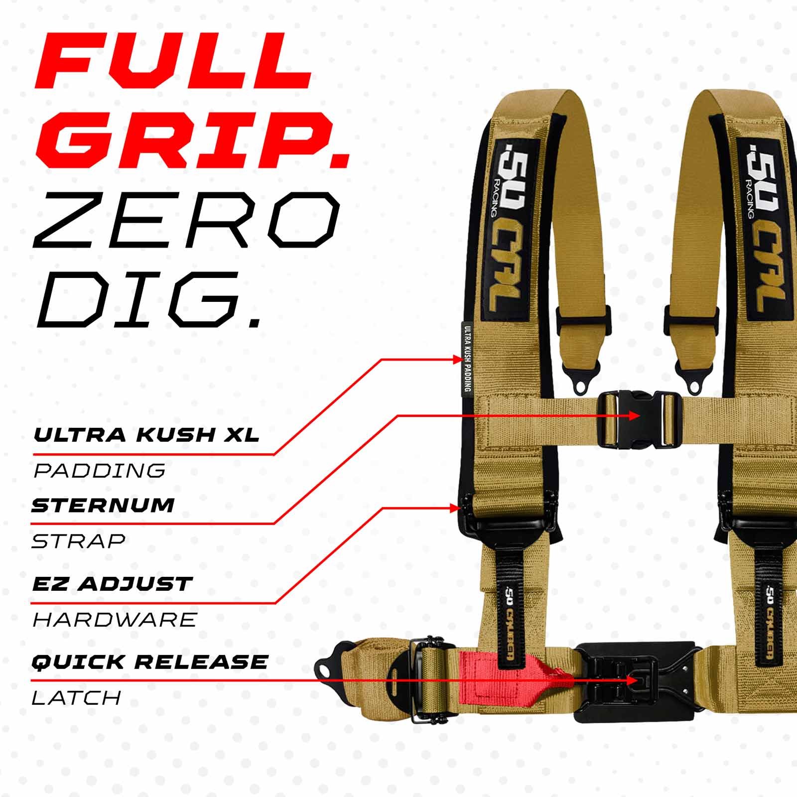 Baja Gold 4 Point Harness