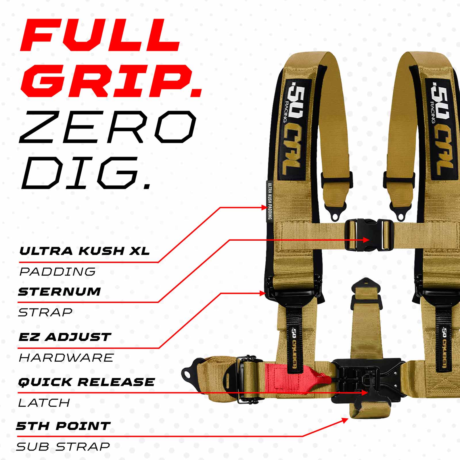 Baja Gold 5 Point Harness