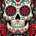Red Sugar Skull
